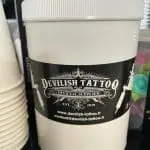 Pot de vaseline Devilish tattoo, Crazy skull tattoo tatoueur à Poitiers.